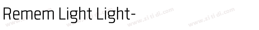 Remem Light Light字体转换